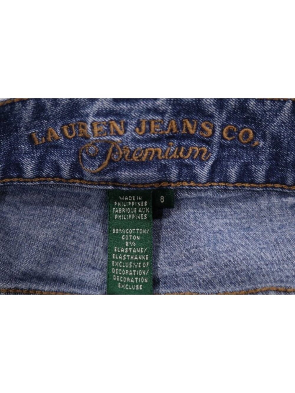 Y2K Ralph Lauren Polo Jeans Womens 8 Skater Gunge Indie Straight Leg Denim VTG - Picture 11 of 12